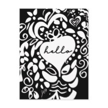 Personalizado Preto e Branco Olá Só Porque