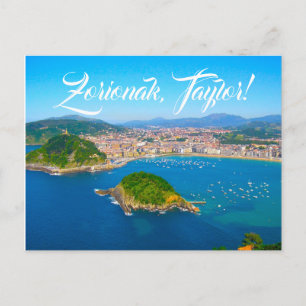 Cartão Postal Personalizado, San Sebastian, Donostia, Euskadi, E