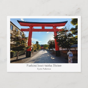 Cartão Postal Personalizado, Santuário Fushimi Inari-taisha, Jap