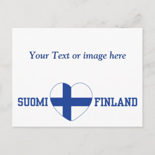 Cartão postal personalizado SUOMI FINLAND