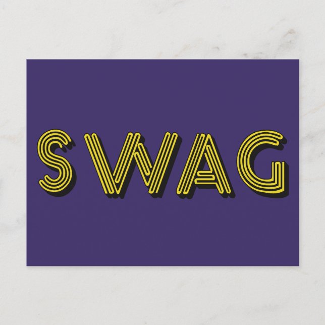 Cartão postal personalizado SWAG (Frente)