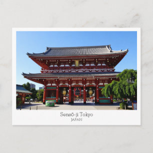 Cartão Postal Personalizado, Templo Sensō-ji, TÓQUIO, Japão