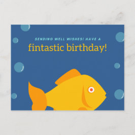 Cartão Postal Personalizado - Tenha um aniversário fintasy Engra