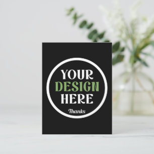 Cartão Postal personalizado, único, elegante e minimalista