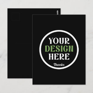 Cartão Postal personalizado, único, elegante e minimalista hersh
