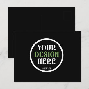 Cartão Postal personalizado, único, elegante e minimalista hersh