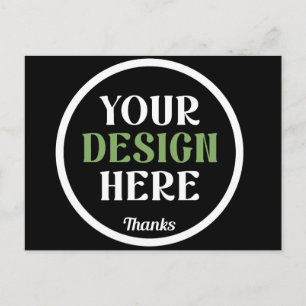 Cartão Postal personalizado, único, elegante e minimalista hersh