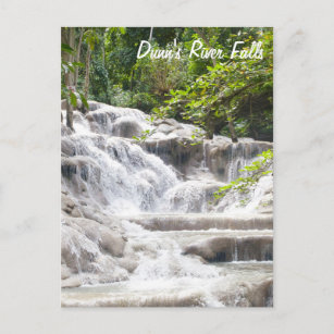 Cartão Postal Personalizar a foto das cataratas do rio Dunn