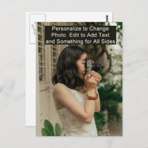 Cartão Postal Personalizar Cartão-Postal de Adicionar Nome