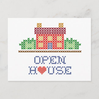 Cartão Postal Personalizar Cartão-Postal Open House
