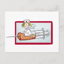 Cartão Postal Personalizar com o nome - A Super Enfermeira