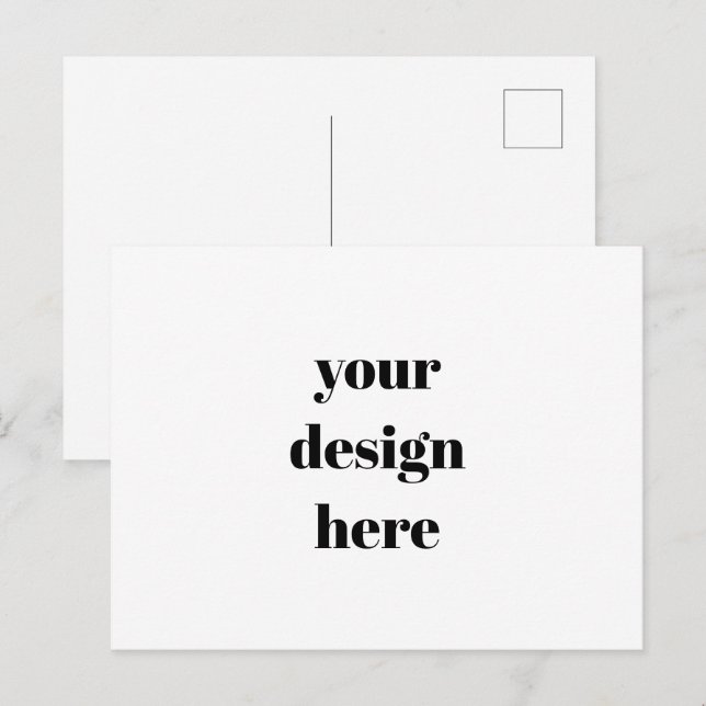 Cartão Postal Personalizar ou personalizar (Frente/Verso)