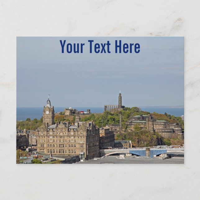 Cartão postal personalizável de Edimburgo, Escócia (Frente)