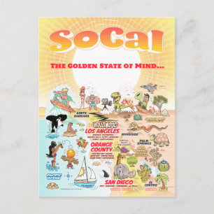 Cartão Postal Personalizável de SoCal