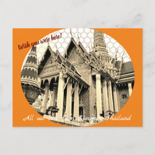 Cartão Postal Personalizável Desejo que você estivesse aqui no c