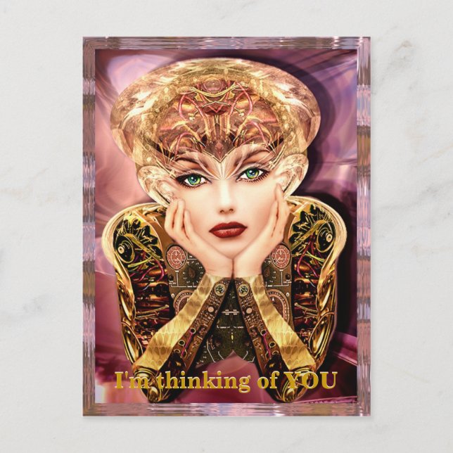 Cartão postal personalizável do instalador Cyborg (Frente)