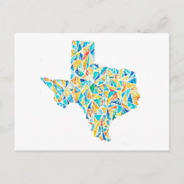 Cartão postal personalizável do Texas Watercolor