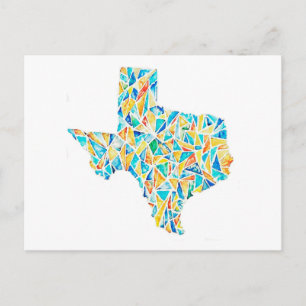 Cartão postal personalizável do Texas Watercolor