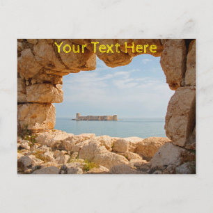 Cartão Postal Personalizável Kizkalesi, Turquia