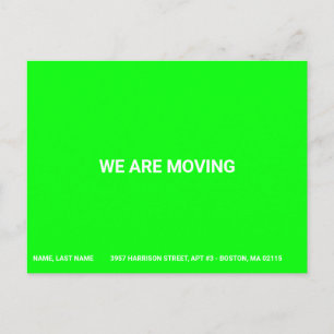 Cartão Postal Personalizável Movimentação do nome da alteração e