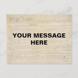 Cartão Postal Personalizável: o fundo da Constituição Pessoas