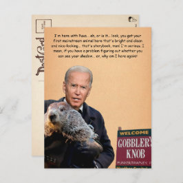 Cartão postal Personalizável para o Dia do Groundh