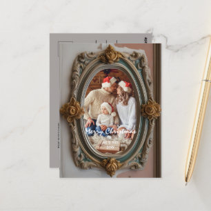Cartão Postal Personalize o quadro antigo com sua foto