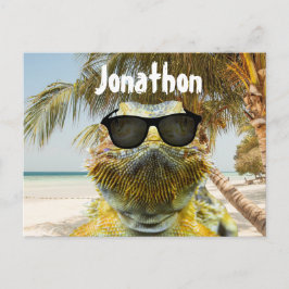 Cartão Postal Personalize o Summer Beach Fund