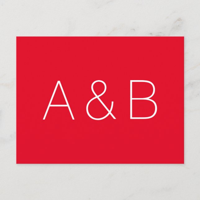 Cartão Postal Personalize, personalize alfabeto inicial monogram (Frente)