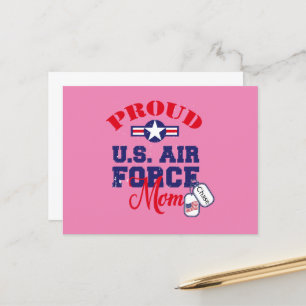 Cartão Postal Personalize Placa de Identificação da Mãe da Força