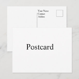 Cartão Postal personalize simples Assinatura Matte personalizada