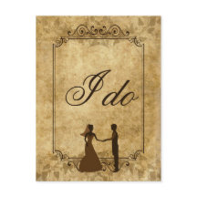 Personalize Vintage papel casamento Noiva Noivo Eu