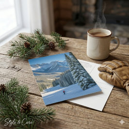 Cartão Postal Personalized Aspen Ski Resort Mountain View