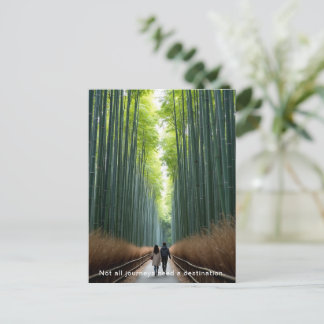 Cartão Postal Personalized Bamboo Forest Walk