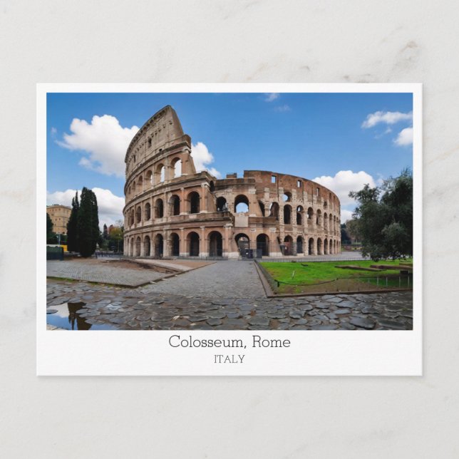 Cartão Postal Personalized, Colosseum, Rome, Italy (Frente)