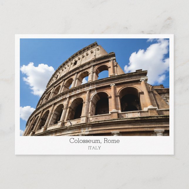 Cartão Postal Personalized, Colosseum, Rome, Italy (Frente)