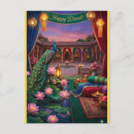 Cartão Postal Personalized Diwali Festival Postcard