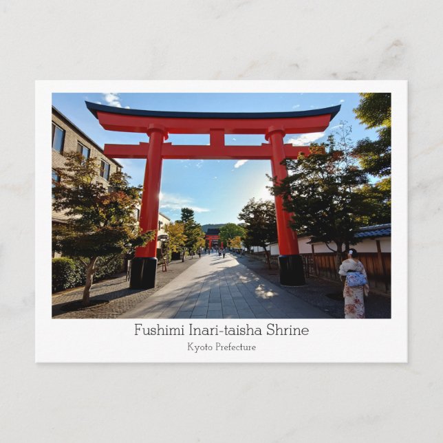 Cartão Postal Personalized, Fushimi Inari-taisha Shrine, Japan (Frente)