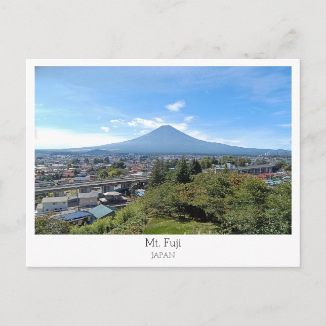 Cartão Postal Personalized, Mount Fuji, Japan (Frente)