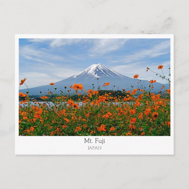 Cartão Postal Personalized, Mount Fuji, Japan (Frente)