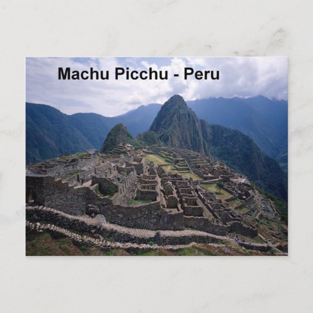 Cartão Postal Peru As Ruínas de Machu Picchu (Rua.K.) (Frente)