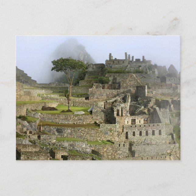 Cartão Postal Peru, Machu Picchu. A antiga cidadela de (Frente)