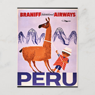 Cartão Postal Peru Viagem Vintage