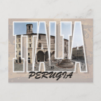 Cartão Postal Perugia, Cartão-postal italiano