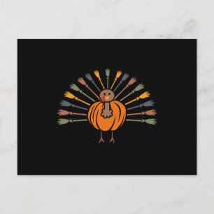 Cartão Postal Peruíno Cute Peruíno de Ação de Graças Funny Fall