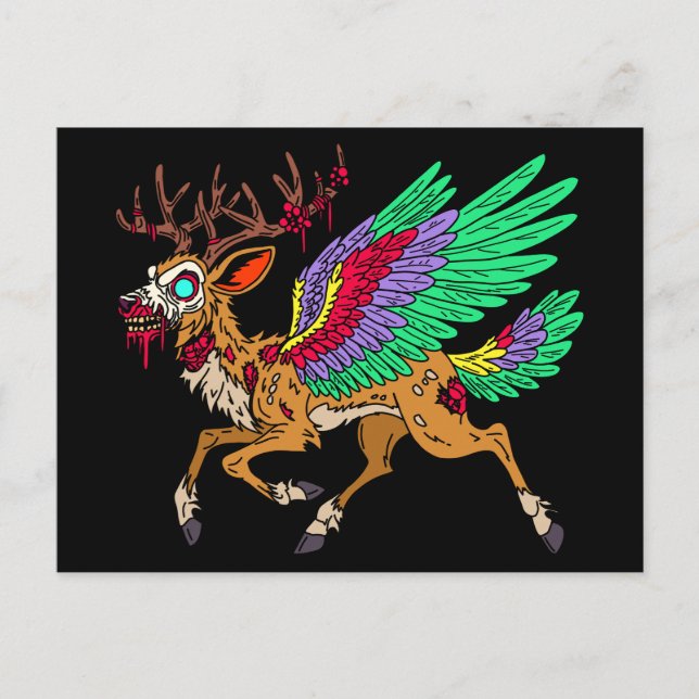 Cartão Postal Peryton Zombie (Frente)