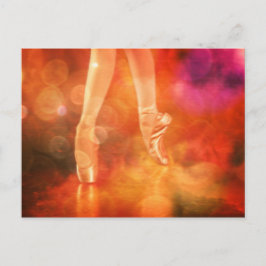 Cartão Postal Pés dançarinos bailarina dança dança dança balé ar