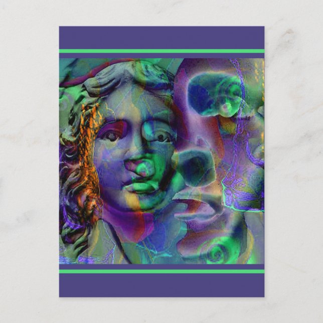 Cartão Postal Pesadelo Lavanda Verde 2005 (Frente)