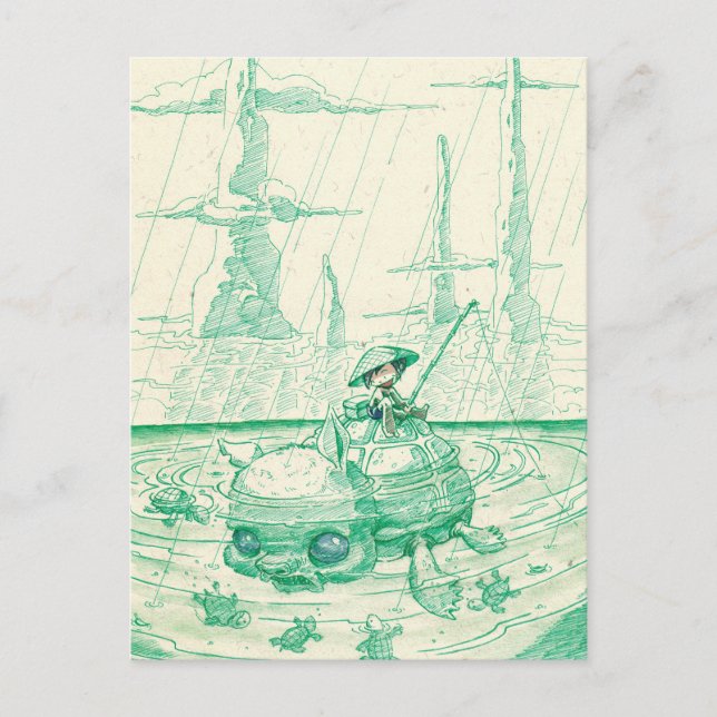 Cartão Postal pesca (Frente)