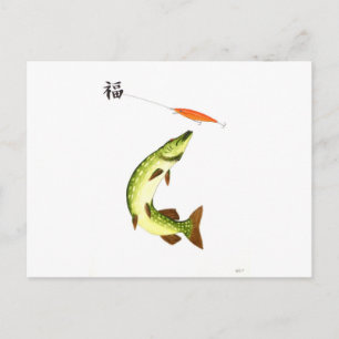 Cartão Postal Pesca com tubarões